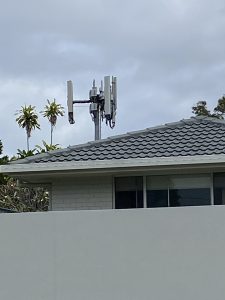 5G in back yard of unit complex